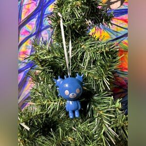 TokiDoki Blue Cactus Bear  Custom Christmas Ornament